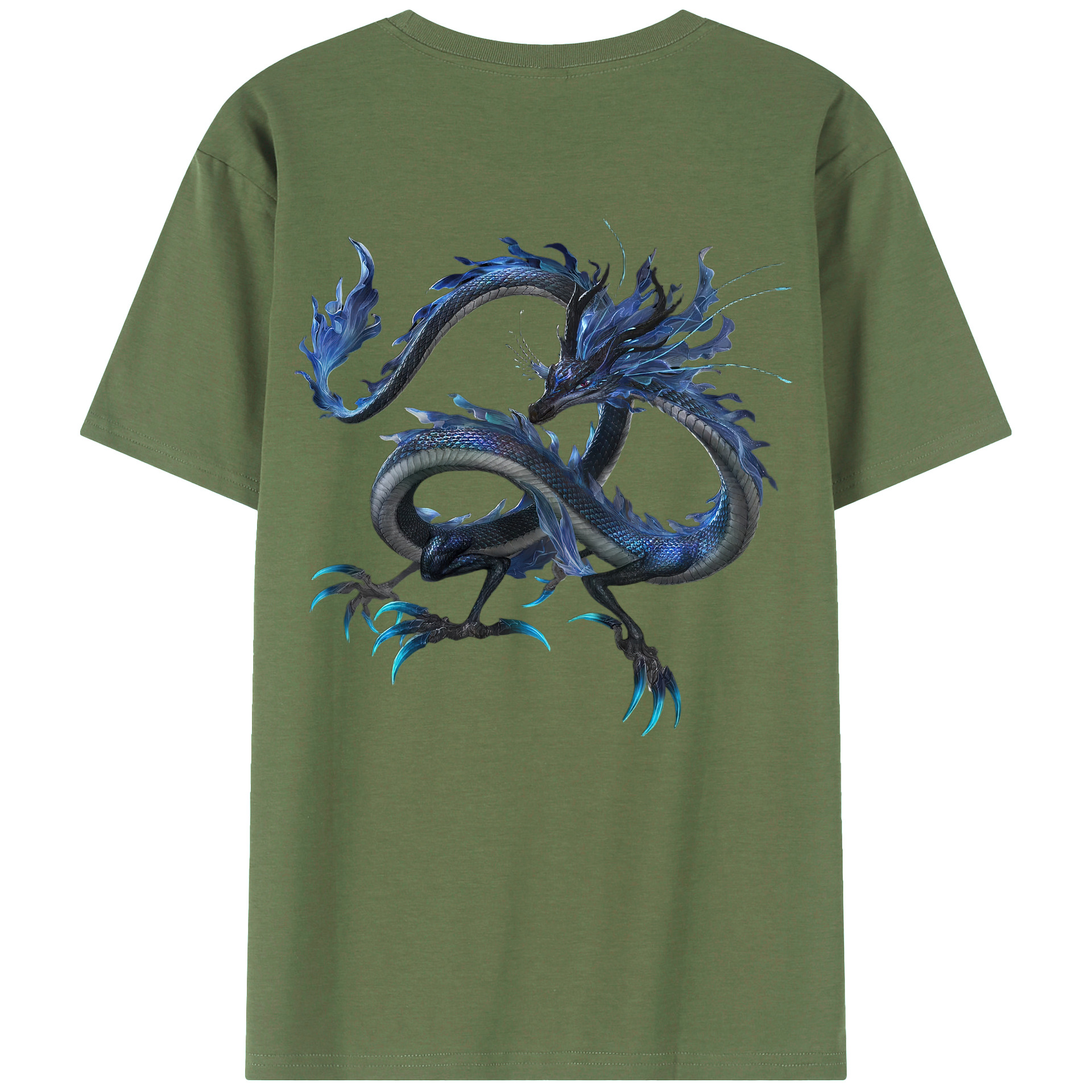 （画像用） Ne Zha 2 ナタ 魔童の大暴れ 綿100％ メンズ半袖Tシャツ（バックプリント） 通気性